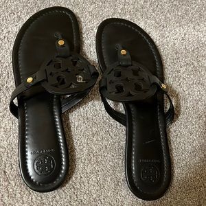 Tori Burch Black Sandals